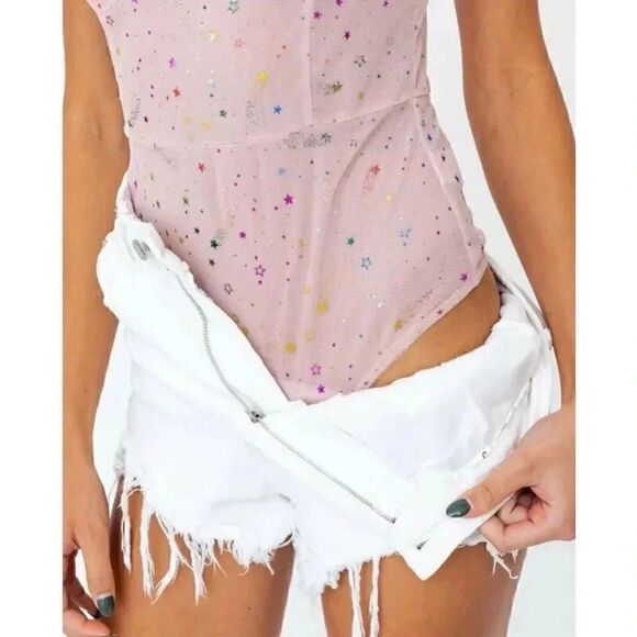 NWT Lelis Collection
Star Spaghetti Strap Bodysuit SZ S - Picture 3 of 10